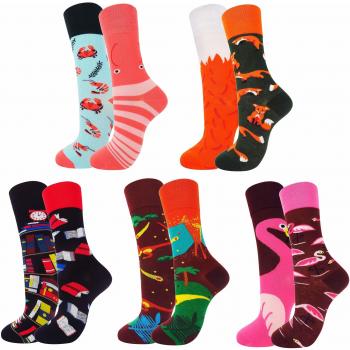 FULIER Calcetines Para Hombre Pares algodón rico cómodo, transpirable, diseño elegante calcetines de colores de moda