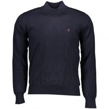 U.S. Polo Assn. Grand Polo Blue Nylon Turtleneck Sweater - XXL