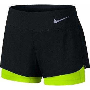 Nike W Nk Flx 2In1 Rival Pantalón Corto, Mujer, Negro