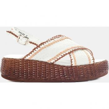 Sandalias de plataforma Maui de mujer en piel trenzada