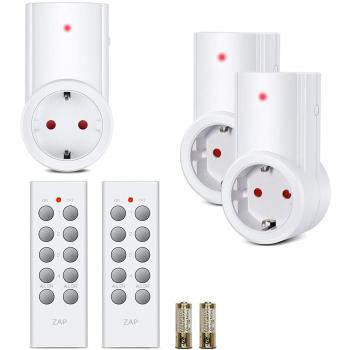 Etekcity Enchufes Inalámbricos Inteligentes con Mando a Distancia con Control Remoto Interruptores a Distancia, Blanco