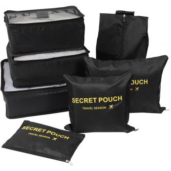 Yiran 7Set Organizadores de viajes Cubos de embalaje Bolsa de lavandería Bolsas de compresión de organizador de bolsa para la ropa, cosmético,zapato