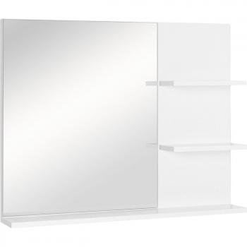 Espejo de Baño Kleankin con 3 estantes incorporados 60x10x48 cm Blanco
