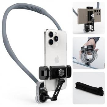 TELESIN 360° Rotation Neck Mount Phone Holder for iPhone and Samsung - Drone Accessories