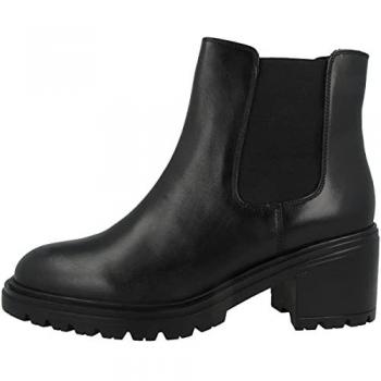 Geox D Damiana Women's Chelsea Ankle Boots - Black, Size 41