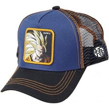 Gorra Trucker Azul Ajustable Dragon Ball Z Son Goku Megaguerrero