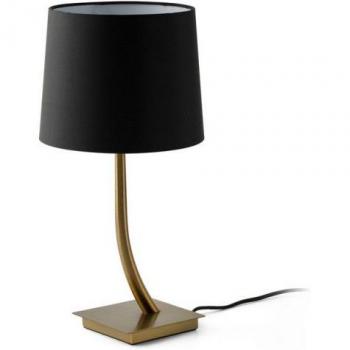 Lámpara de mesa Rem Tela, acero 37 Cm, bronce/negra