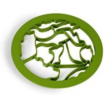 Lékué Molde para Galletas, Verde, 24 x 24 x 1,5 cm