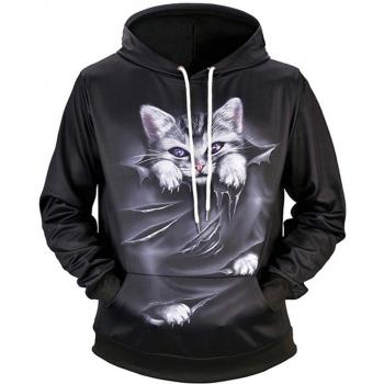 Ocean Plus Hombre Casual Sudaderas con Capucha Impresión Realista Galaxia Sudadera Streetwear Camisa Pullover