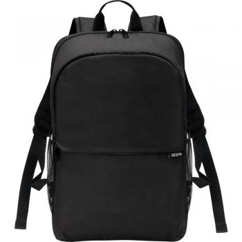 Mochila para Portátil Dicota D32085-RPET Negro, mochila fabricada con materiales RPET, capacidad para laptops de hasta 15.6 pulgadas, diseño ergonómico con correas acolchadas, múltiples compartimentos organizadores