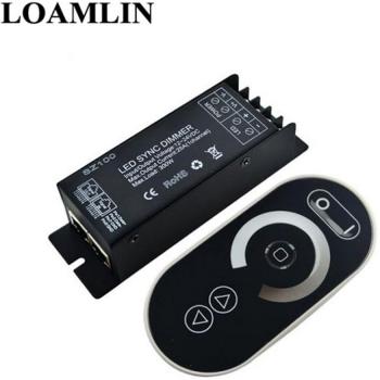 Regulador de Intensidad LED Inalámbrico RF 300W para Tiras LED DC 12/24V - Controlador Síncrono de 1 Canal