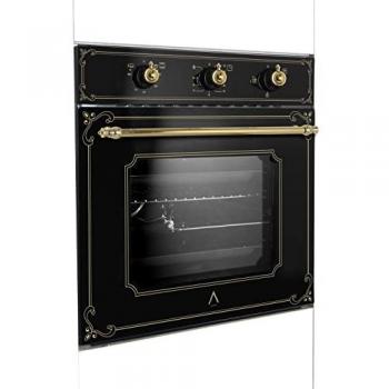ALPHA Horno de Gas NEPTUNO GOLD GAS Rústico Dorado con Encendido Automático, Rustidor de Pollo, Guías Telescópicas y Ventilador. *Alta Gama*