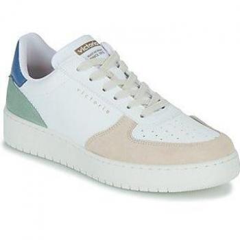 Zapatillas deportivas Madrid efecto piel & logo blanco Victoria