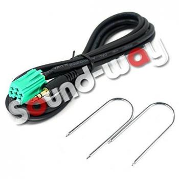 Sound-Way Cable adaptador de entrada auxiliar compatible con Renault