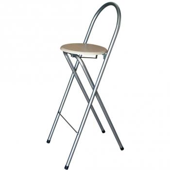 KMH®, Taburete de Bar Plegable y práctico, Haya