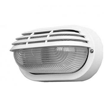 Aplique exterior oval Canopus pequeño 1xE27 blanco