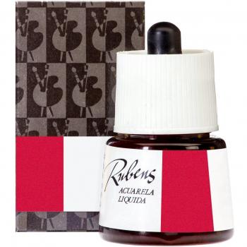Lienzos Levante 0120245409 - Acuarela líquida Rubens, frasco de 50 ml con dosificador, color 409-rojo oscuro