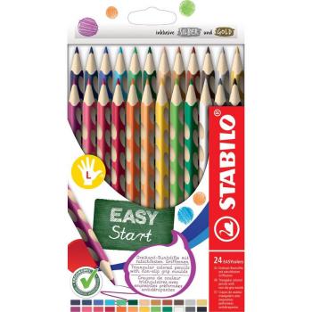 Lápiz Stabilo Easycolors para zurdos, 24 colores, dimensiones 17x118x207 cm