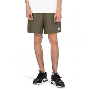 Element Men's Chillin Lo Tide 17' Ripstop Green Short Shorts with Elastic Waist and Pockets