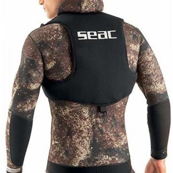SEAC Weight Vest Chaleco para plomos, apnea y Snorkel, Adultos Unisex, Negro