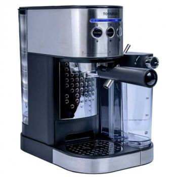 Cafetera Espresso Automática Tornado TCM-14125, 15 Bar, 1350W, Acero Inoxidable y Negro, 1.2L