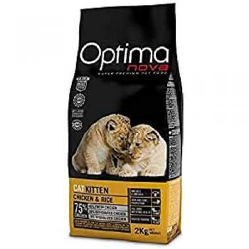 optimanova Cat Chicken and Rice 8 kg Dry Food for Cats Puppies Up to 12 months