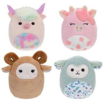 Pack de 4 Peluches Barnyard Squad Squishville Mini Squishmallows 5 cm
