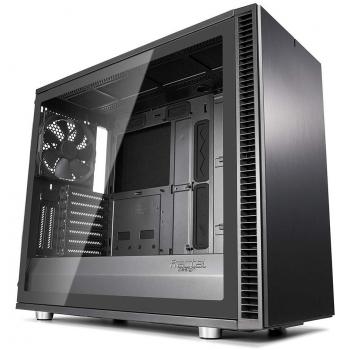 Define S2 TG Midi-Tower Negro, Gris