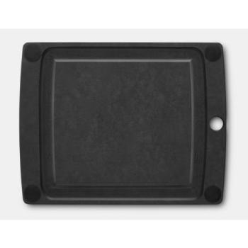 Tabla de Cortar Victorinox Epicurean All-in-One S Negra, Apta para Lavavajillas, Resistente al Calor, Madera de Caucho, Tamaño Pequeño
