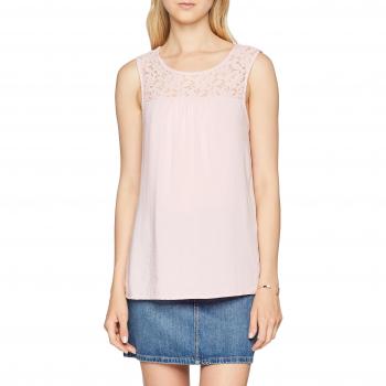 Vero Moda Vmdebbie Lace S/l Top Exp, Camiseta sin Mangas para Mujer, Rosa Coral Blush, 40