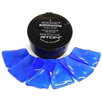 RTOM Moon Gel Drum Damper Pads - Blue, 6 Pack