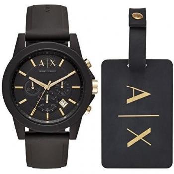 Armani Exchange Men's Chronograph Quartz Watch with Silicone Strap AX7105