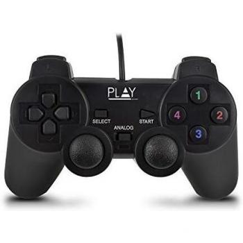 Ewent PL3330 Play Controlador para Juegos USB con Cable, Negro