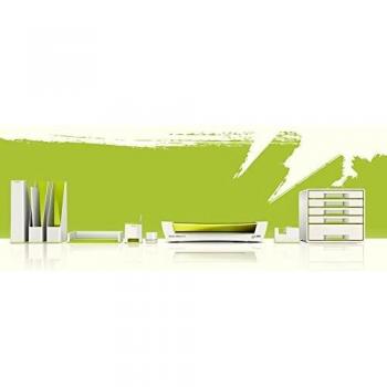 LEITZ 53641064 - Dispensador de cinta adhesiva WOW DUAL color verde metalizado/blanco