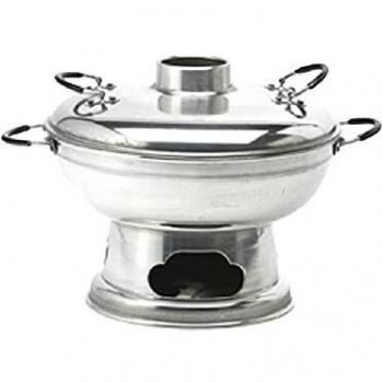 Olla Fondue Mongol de Aluminio 25cm, 20cm de Alto, Hot Pot Asiático