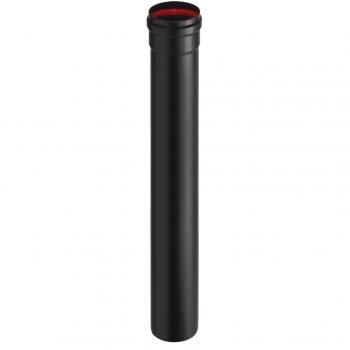 Tubo de acero negro para estufa de pellets 8x100 cm 2mm Aeternum