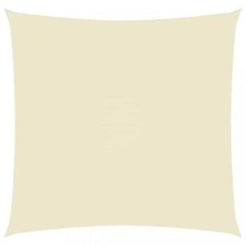 Toldo de vela cuadrado de tela Oxford color crema 7x7 m.