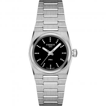 Tissot PRX Quartz Women's Watch 25mm with Diamonds - Black/Silver