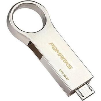 Dual Memoria flash con USB de 32GB, Pomarks Micro USB Flash Drive OTG Android Stick