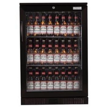 Lec comercial 444443190 sola puerta trasera Bar Cooler, Cepa aprobado, Negro