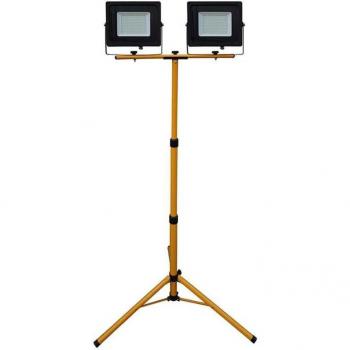 Proyector LED Potente 2x50W con Trípode y Luz Blanca Fría IP65 8500 lm