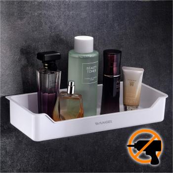 Wangel Estantería para Baño Ducha,Organizador Estantes Cesta para Ducha, Baldas de Baño,Transparente Adhesivos, Sin Taladro, Plástico ABS