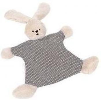 Pasito a Pasito - Doudou conejito gris suave tejido y peluche