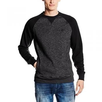 Billabong - Sudadera para hombre g.s.m. Europe - Balance Crew, Black Heather, M, z1fl03 bif6 1278
