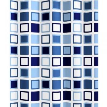 Kleine Wolke Cortina BAÑO PLÁSTICO Clipper Azure 180X200 CM 225209723305, Vinilo, Multicolor, 180 cm x 200 cm