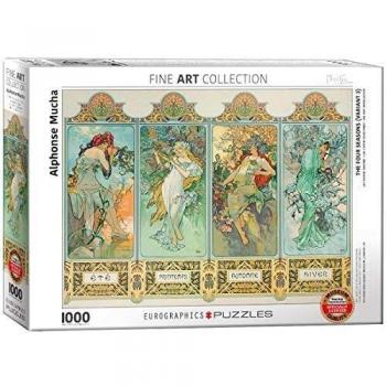 Eurographics 1000-Piece Puzzle - Alphonse Mucha: The Four Seasons