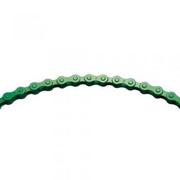 Â KMC Chain S1 Cadena Ancha, Unisex Adulto, Verde, 112 eslabones