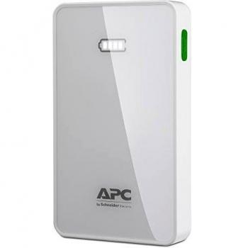 APC Mobile Power Pack M5WH-EC - Batería externa para dispositivos móviles, de ion de li-po de 5.000 mAh, 2 salidas USB - Blanco