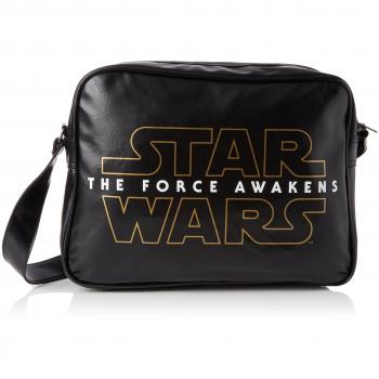 Star Wars- Messenger Bag Dry Wash, Color Negro