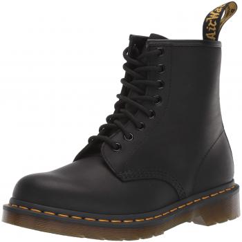 Dr. Martens 1460 Black Greasy Leather Boots - Unisex, Size 40 EU